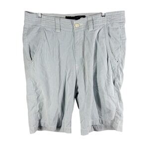 Rocawear Shorts Mens 34 Blue Striped Seersucker Original Fit